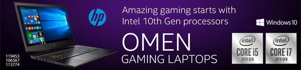 Amazing Gaming starts with Intel 10th Gen processors