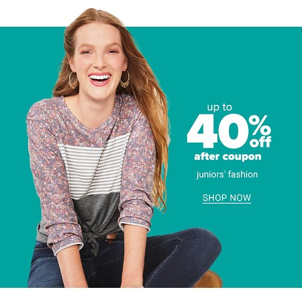 Up to 40% off After Coupon Juniors Fashion - Shop Now