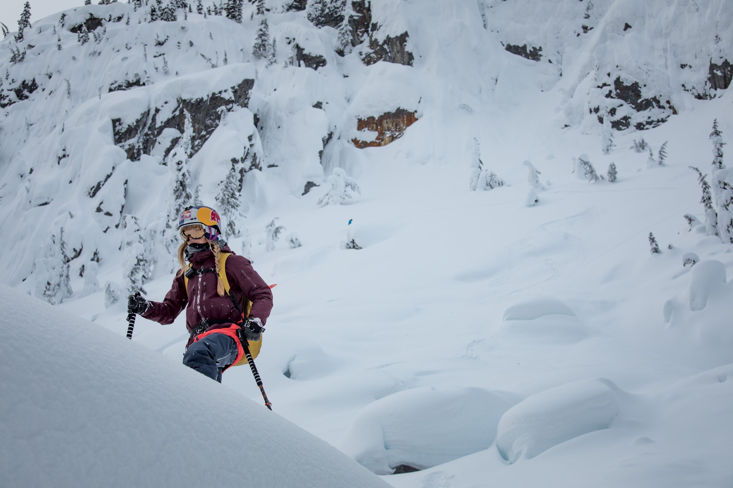 Skier on mountain