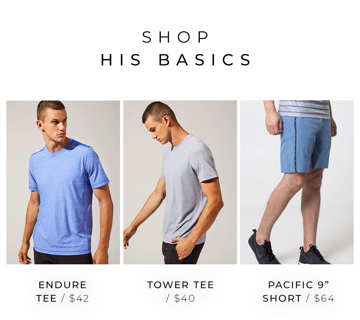 Shop His Basics