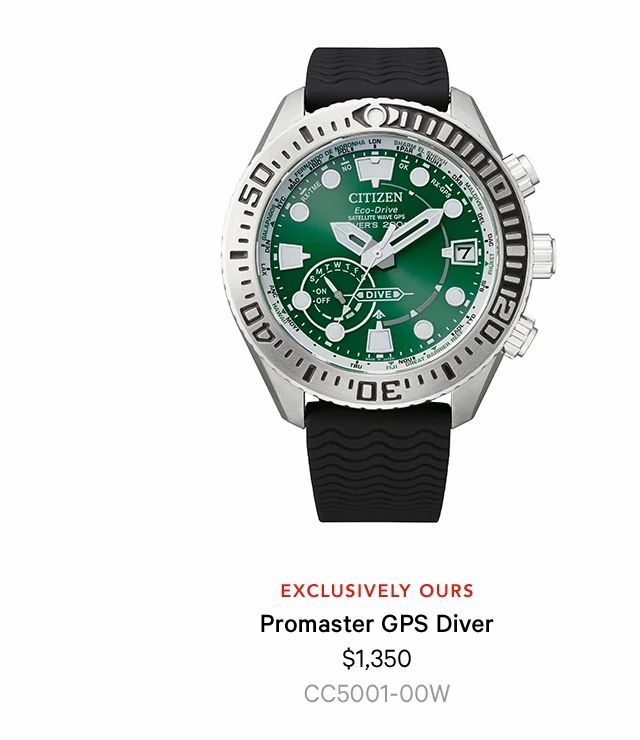 Promaster GPS Diver $1,350 - CC5001-00W