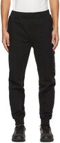 Black Diagonal Raised Lounge Pants