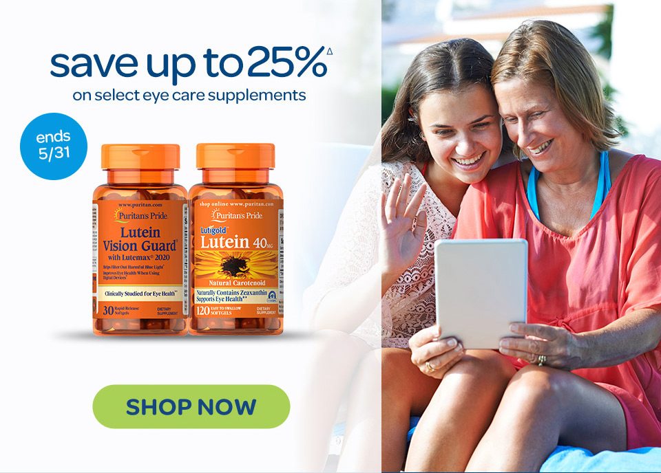 Save up to 25%Δ on select eye care supplements. Ends 5/31. Shop now.
