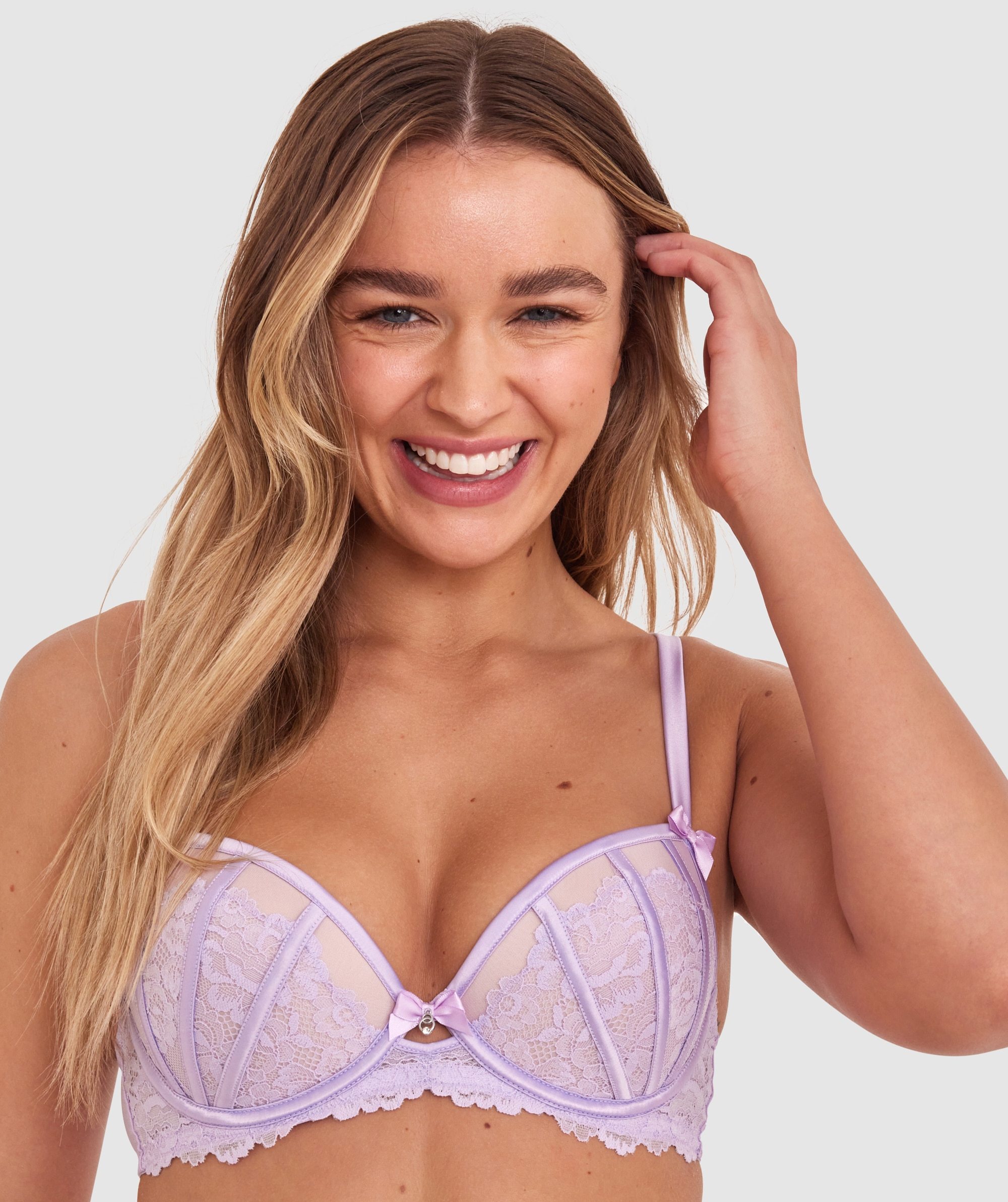 Bethany Push Up Bra - Purple