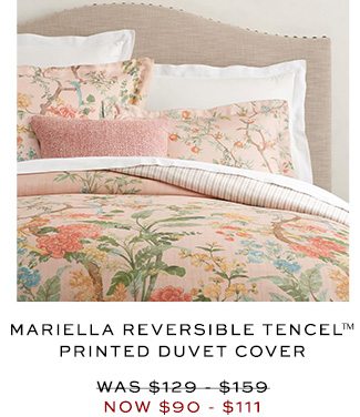 MARIELLA REVERSIBLE TENCEL™ PRINTED DUVET COVER