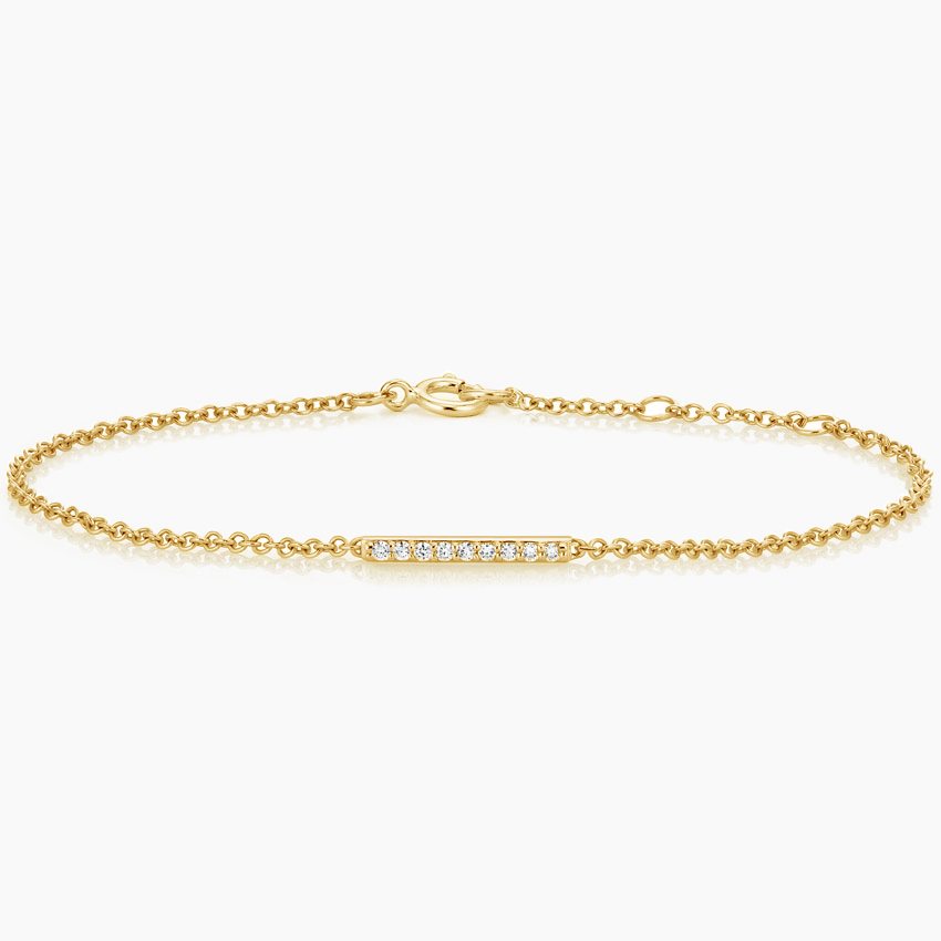 Petite Pavé Diamond Bar Bracelet