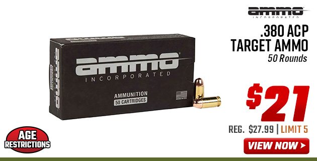 Ammo, Inc. .380 ACP Target Ammo