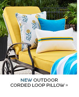 Outdoor Corded Loop Pillow