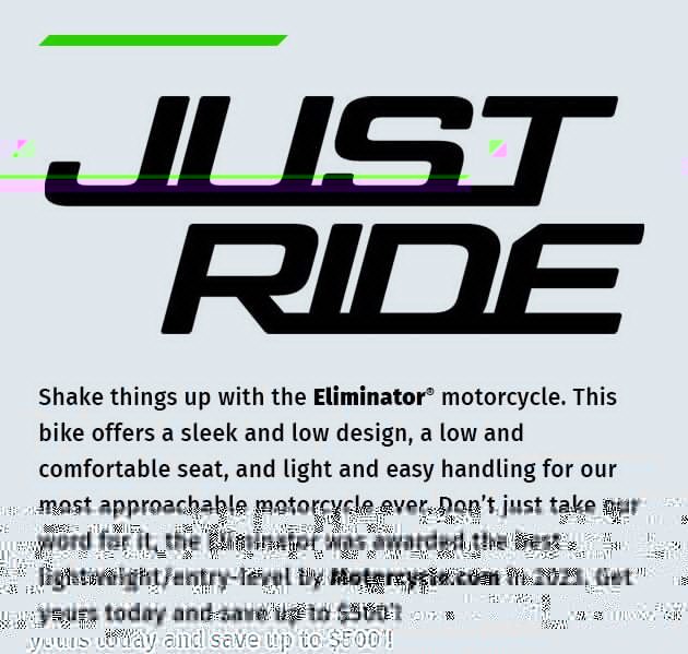 JUST RIDE