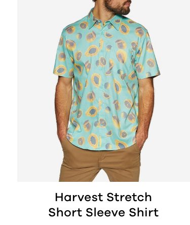 Hurley Harvest Stretch Short Sleeve Shirt