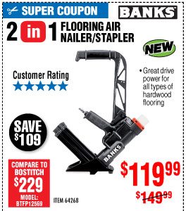 View 2-in-1 Flooring Air Nailer/Stapler