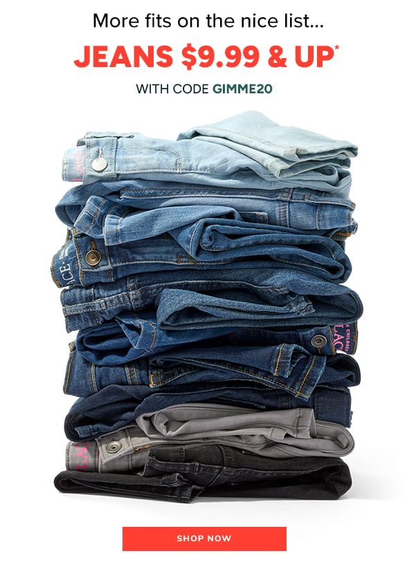 $9.99 & Up Jeans