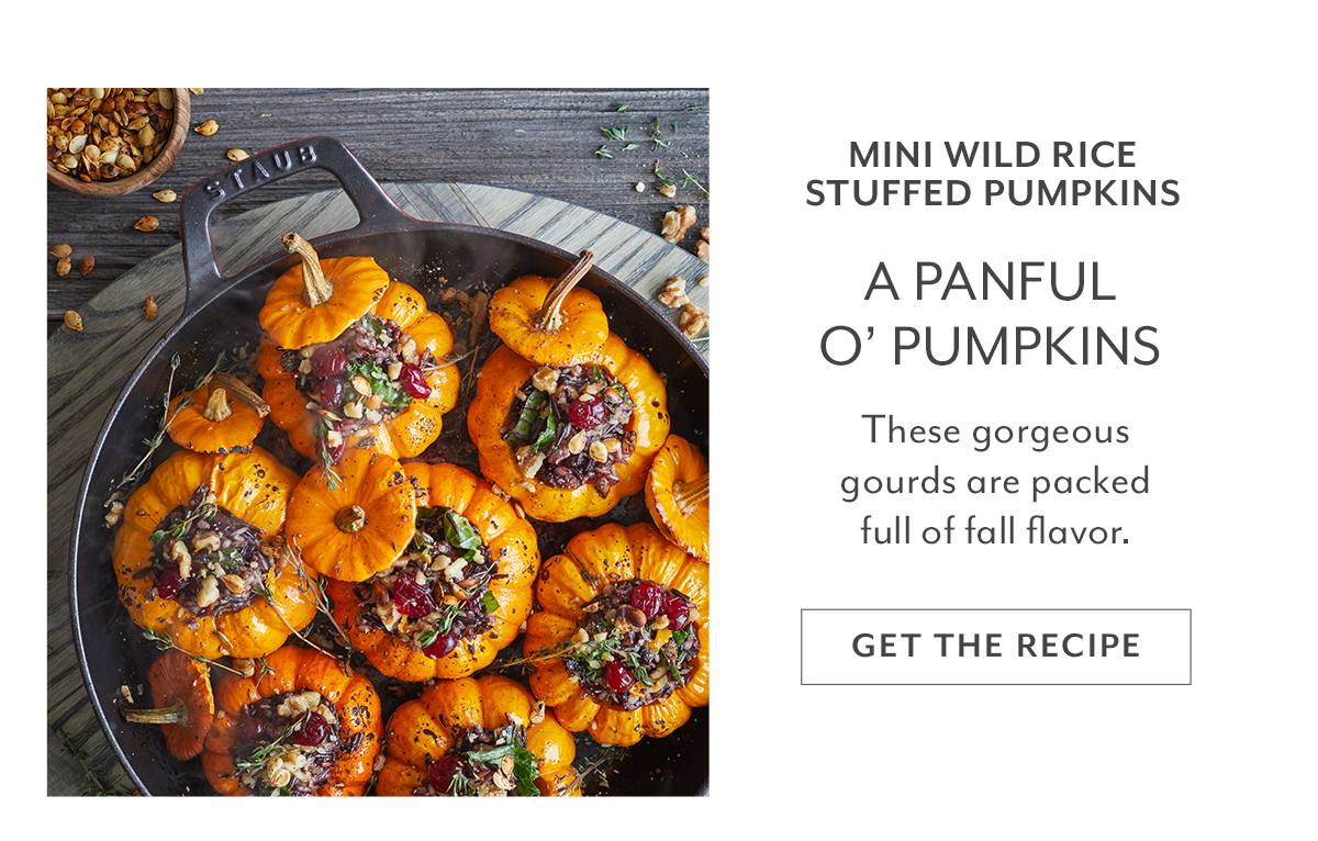 Mini Wild Rice Stuffed Pumpkin