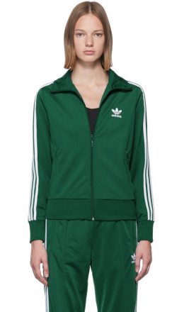 adidas Originals - Green Firebird Zip-Up Sweater