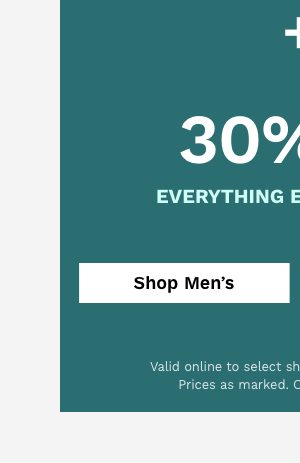 Men's 30% off