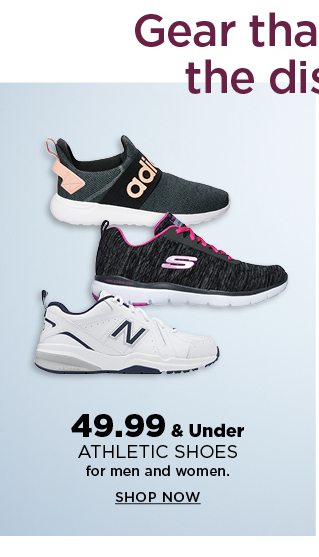 $44.99 and under athletic shoes for men and women. shop now.