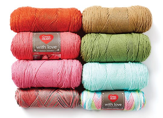 Red Heart With Love Yarn. SHOP ALL.