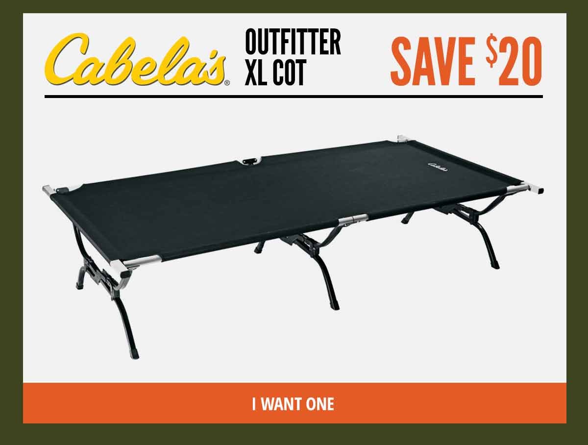 Cabela's Outfitter XL Cot | Save $20