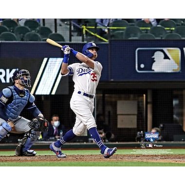 Cody Bellinger Los Angeles Dodgers Fanatics Authentic Unsigned 2020 MLB World Series Champions Hitting Photograph