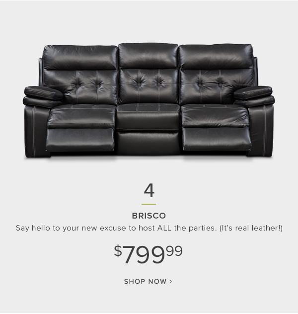 Relax With 499 Reclining Sofas, Brisco Leather Sofa