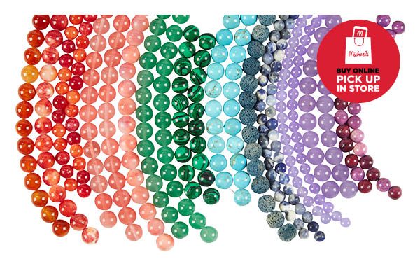 Green Label Strung Beads