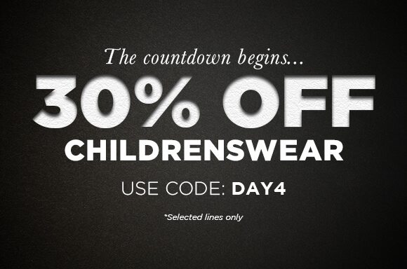 30% off Childrenswear