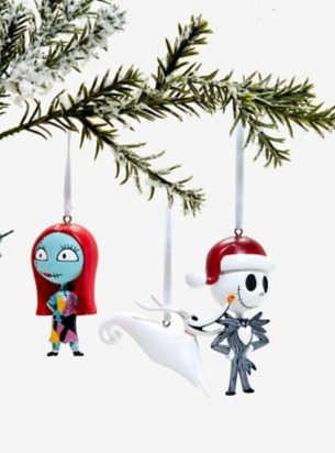 JACK, SALLY & ZERO ORNAMENT SET