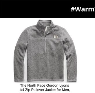 The North Face Gordon Lyons 1/4 Zip Pullover Jacket for Men, 2019 Model