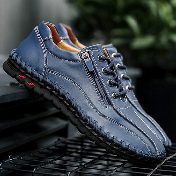 Menico Large Size Men Hand Stitching Leather Shoes