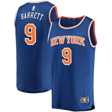 Men's Fanatics Branded R.J. Barrett Blue New York Knicks Replica Fast Break Jersey - Icon Edition