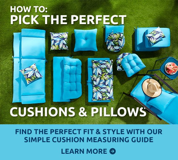 How to: Pick the Perfect Cushions & Pillows - Find the Perfect Fit & Style with our Simple cushion measuring guide - Learn More