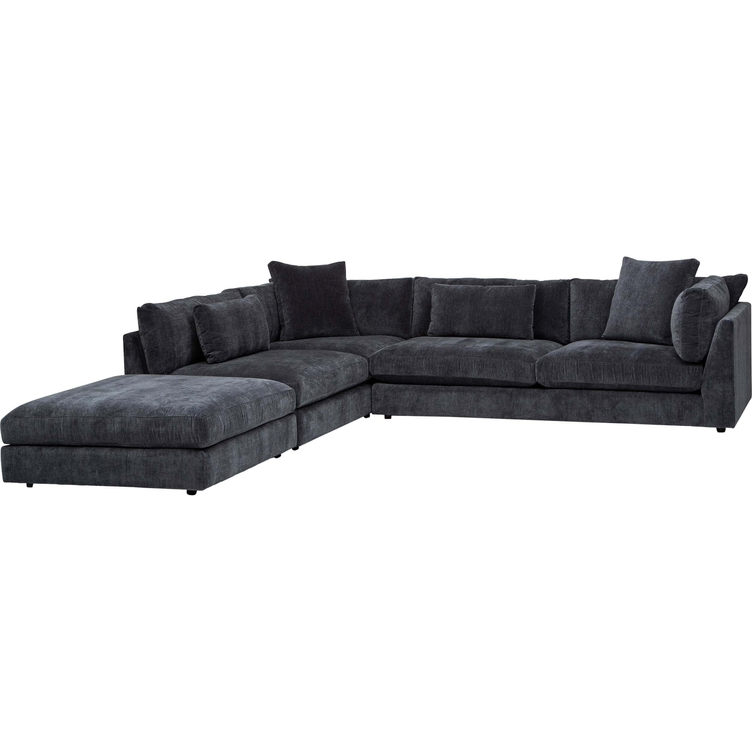 Image of Kellen Sectional, Vickie Charcoal
