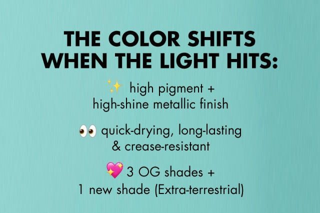 high pigment + high shine