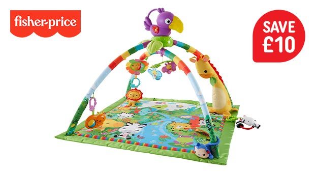 Fisher-Price Rainforest Music & Lights Deluxe Gym Baby Toy