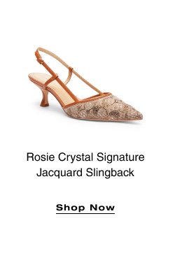 Rosie Crystal Signature Jacquard Slingback SHOP NOW