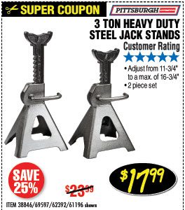 3 Ton Steel Jack Stands