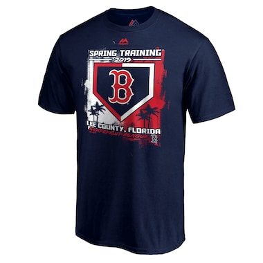 Majestic Boston Red Sox Navy 2019 Spring Training Base On Ball T-Shirt