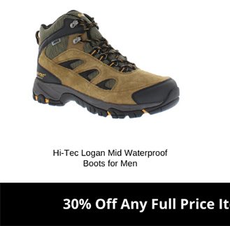 Hi-Tec Logan Mid Waterproof Boots for Men - Bone/Brown/Mustard