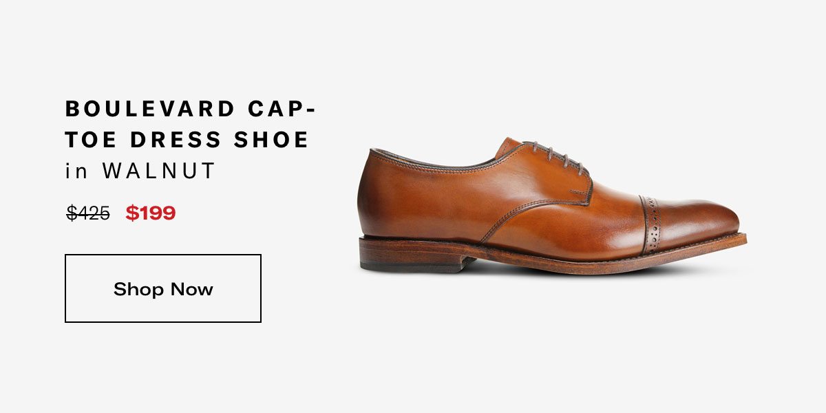 Click Here To Save On The Boulevard Cap-toe Dress Shoe In Walnut, Regular Price $425, Available For $199 During Black Friday Sale