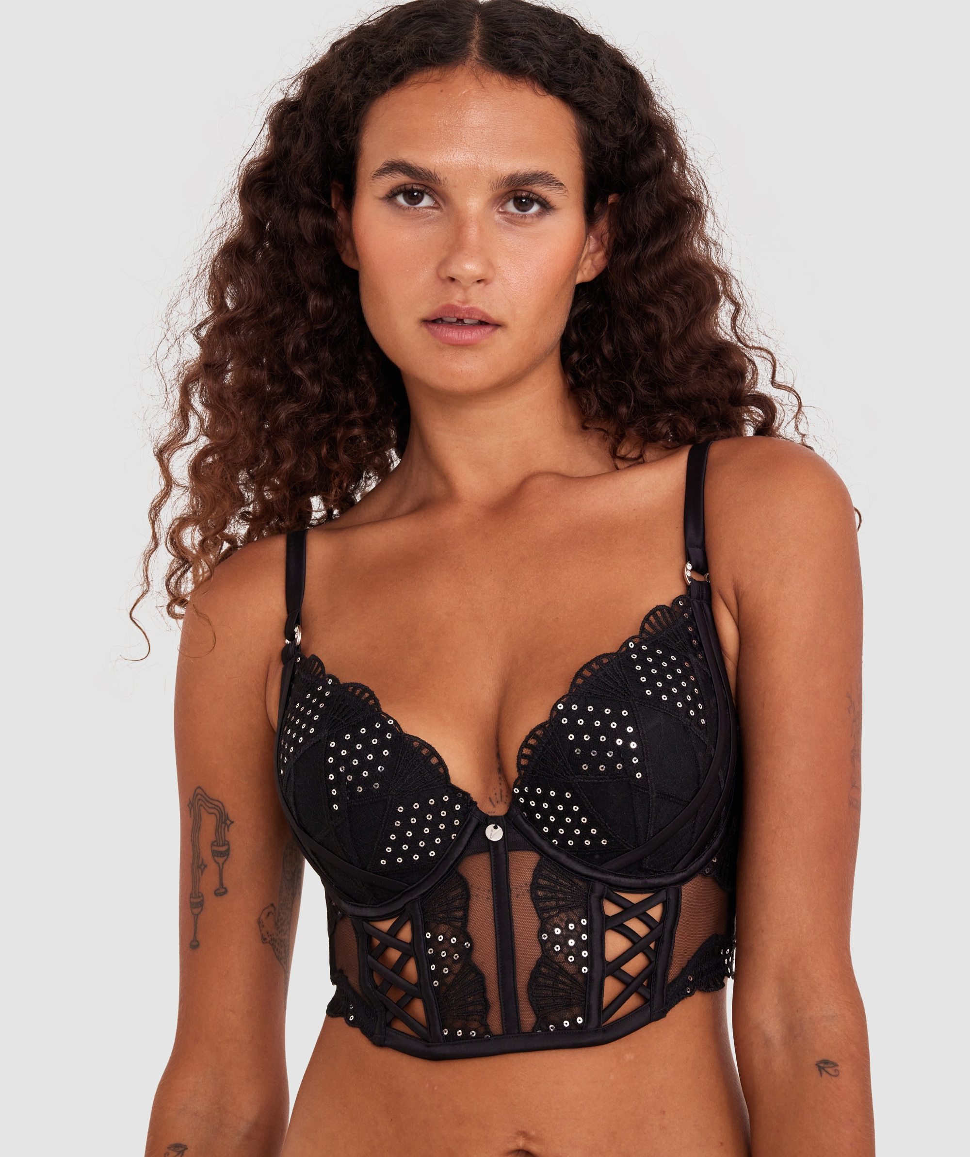 Vamp Regal Push Up Bra - Black