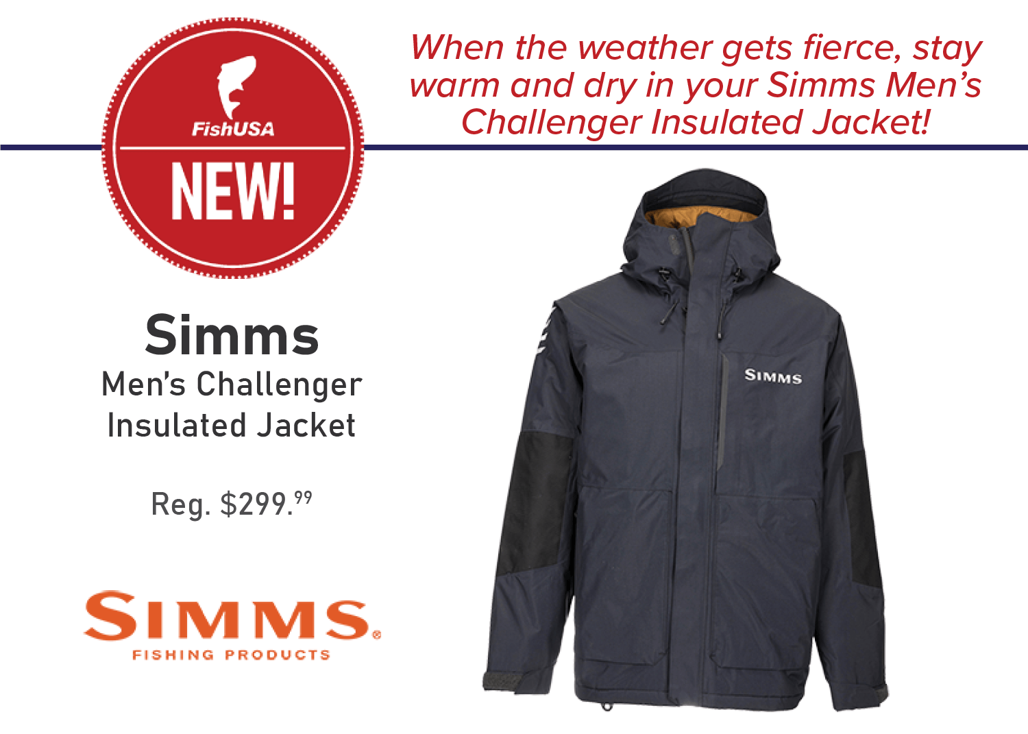Simms Men's Challenger Insulated Jacket