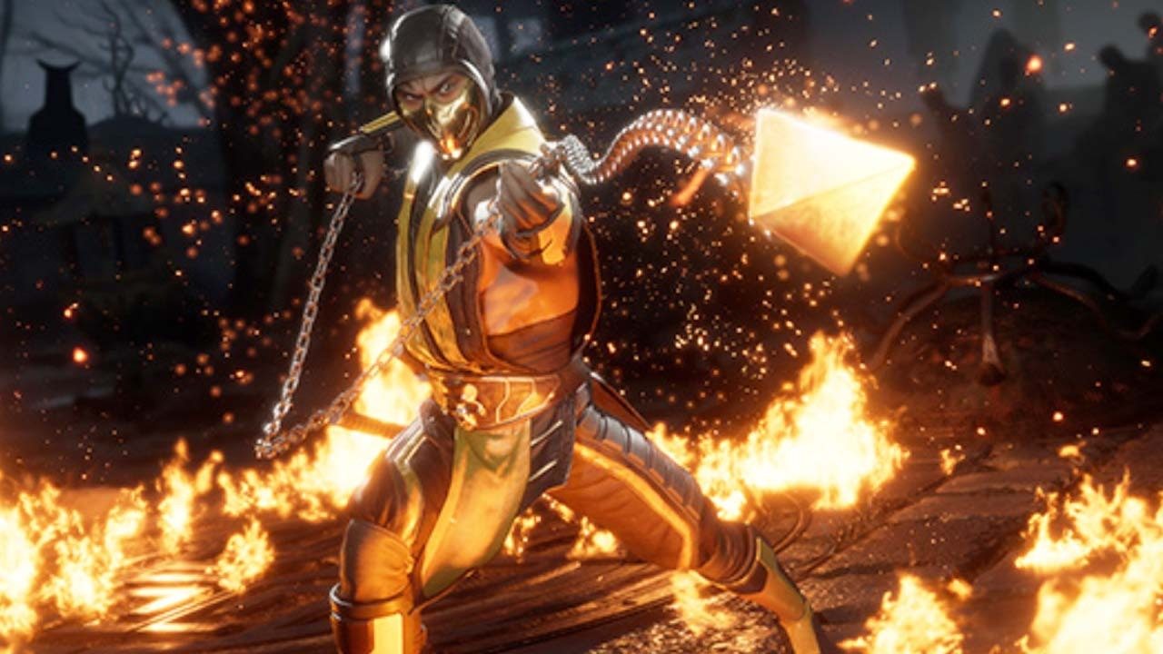 Mortal Kombat character with chain