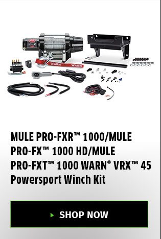 MULE PRO-FXR™ 1000/MULE PRO-FX™ 1000 HD/MULE PRO-FXT™ 1000 WARN® VRX™ 45 Powersport Winch Kit