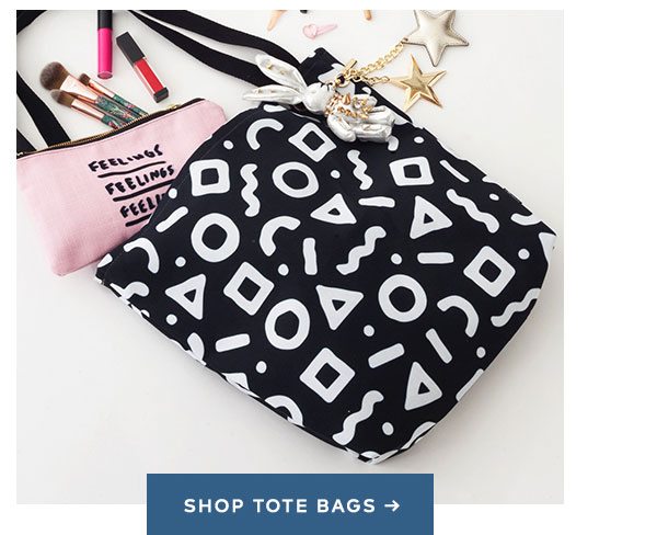 SHOP TOTE BAGS >