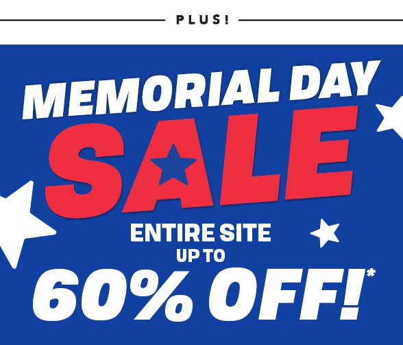 Up to 60% Off Entire Site
