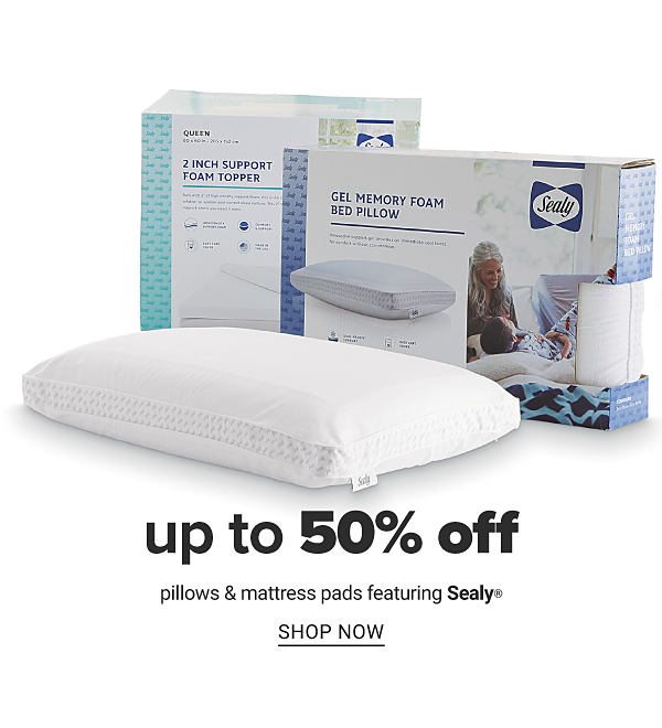 Up to 50% off Pillows and Mattress Pads feat. Sealy - Shop Now