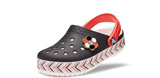 Kids' Drew Barrymore Crocs Crocband Chevron Clog