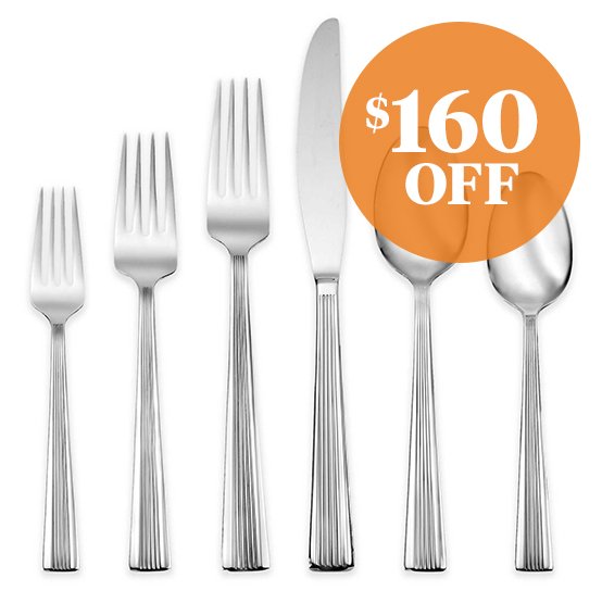 Oneida Corbett 114-Piece Flatware Set(Service for 12) | Shop Now