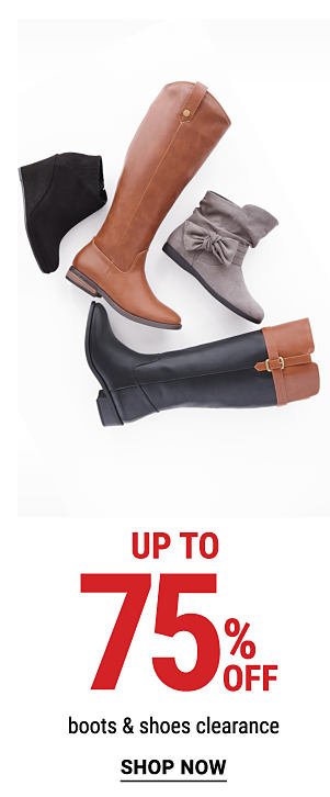 Up to 75% off boots & shoes clearance. Shop Now.