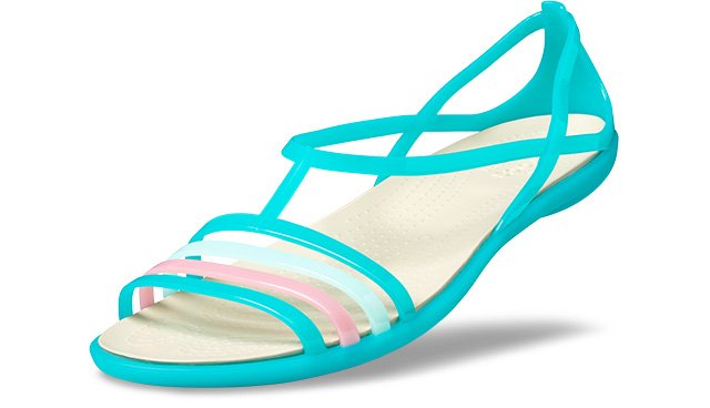 Tropical Teal Women's Crocs Isabella Sandal